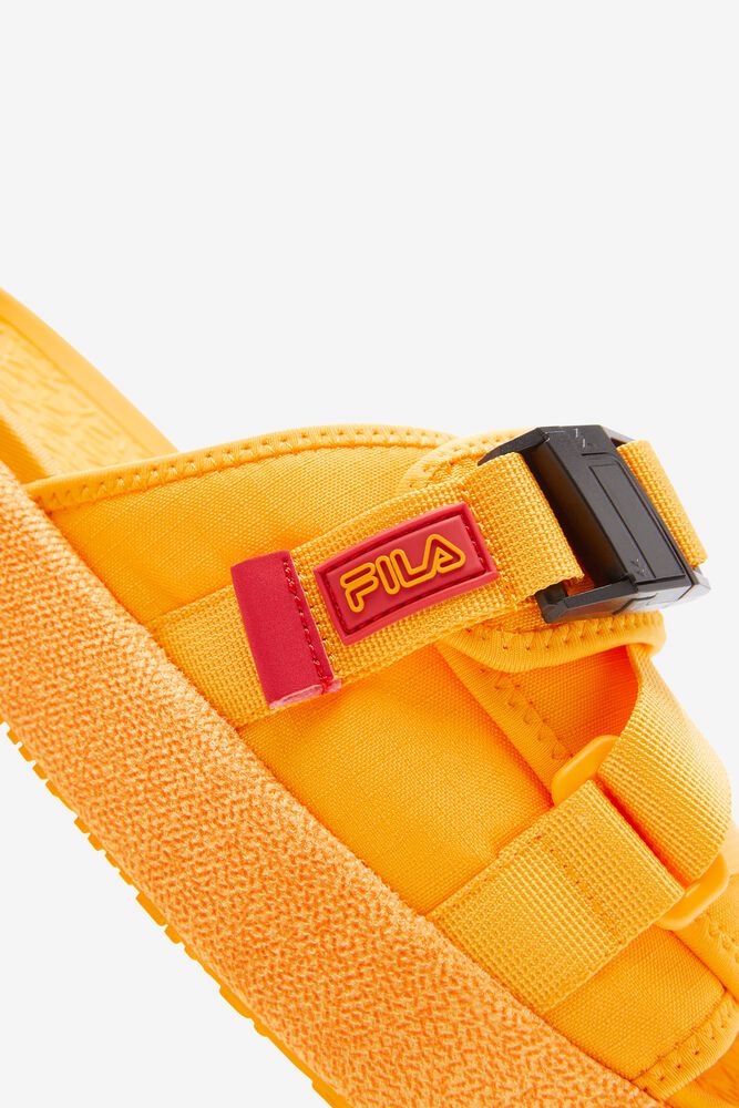 Fila Atlas Slide Yellow Shop Fila Thailand Sandals Mens